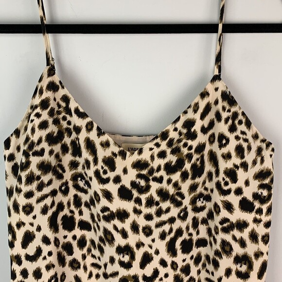 L’agence Women’s Jane silk camisole tank top size xsmall animal prints - Picture 3 of 8